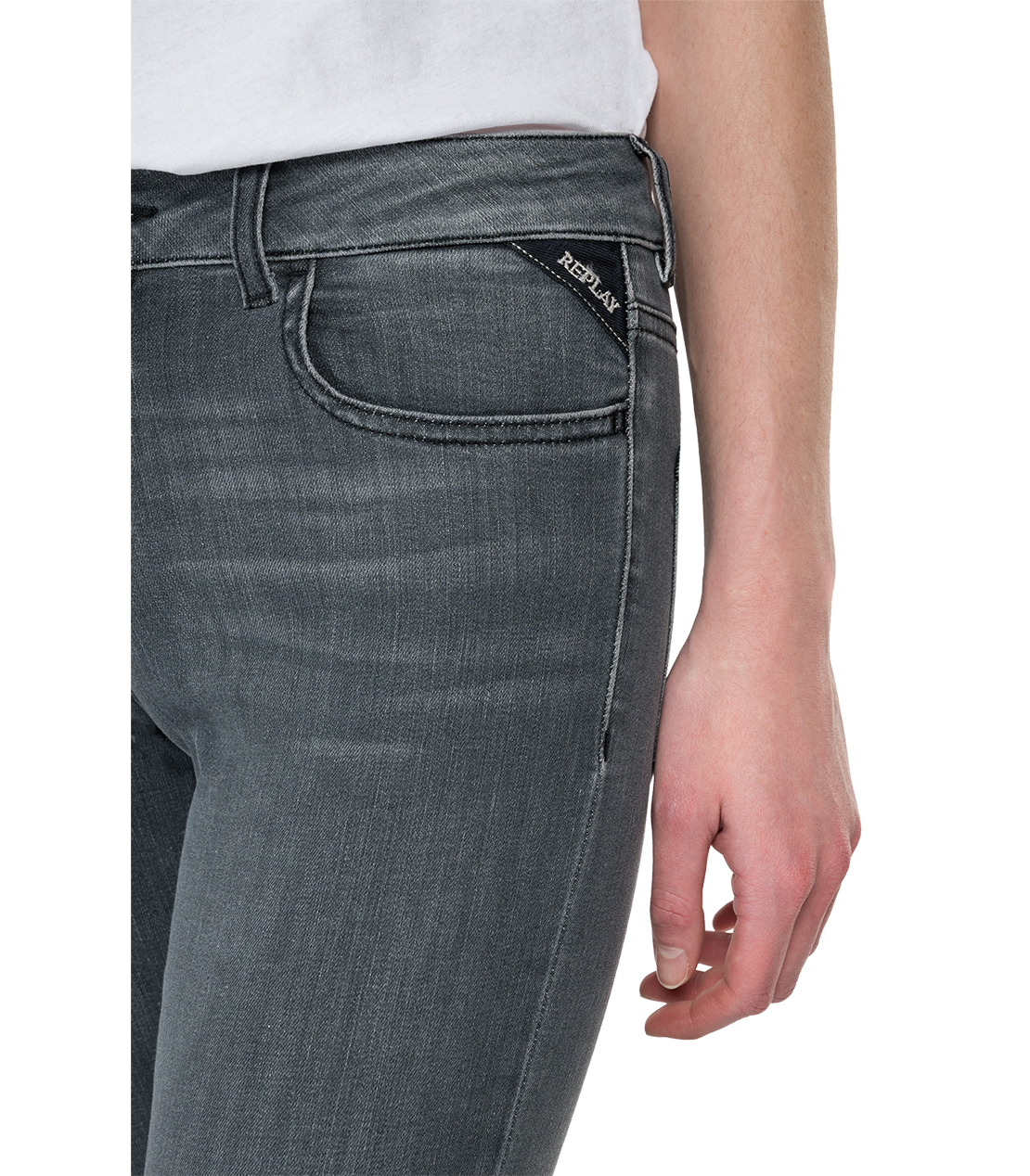 ファービー ブラックパワーストレッチスリムフィットジーンズ 詳細画像 チャコールグレー 7